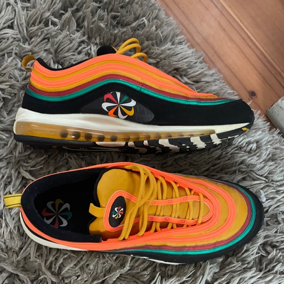 air max 97 sunburst on feet